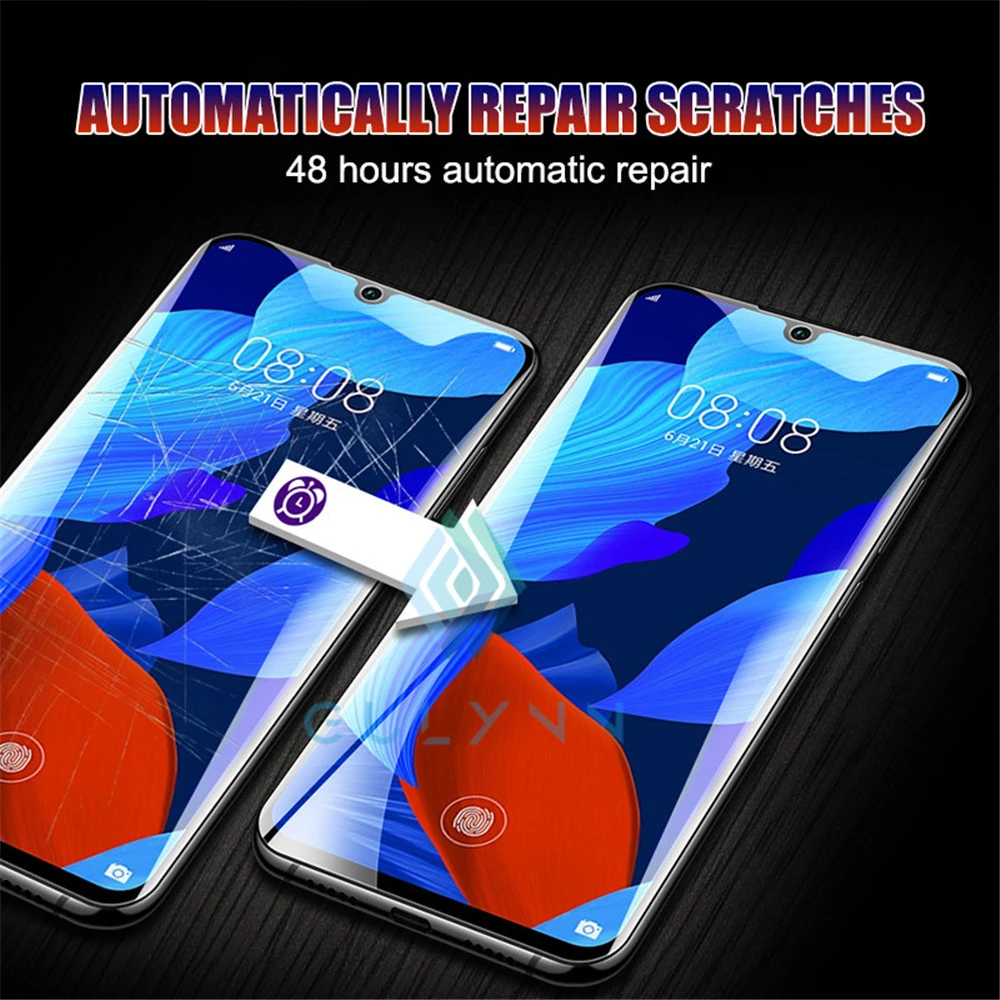 Мягкая Гидрогелевая пленка 2 в 1 40D для Honor 20 9X 10 Lite Pro объектива камеры Защитное