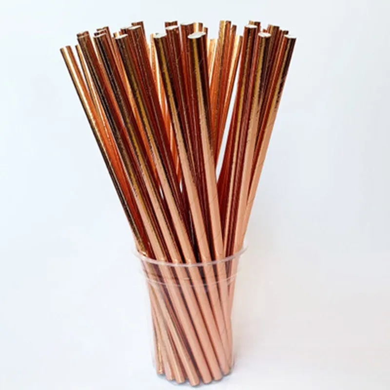25 шт./лот бумажные соломинки питьевые соломки для детей на свадьбу и день