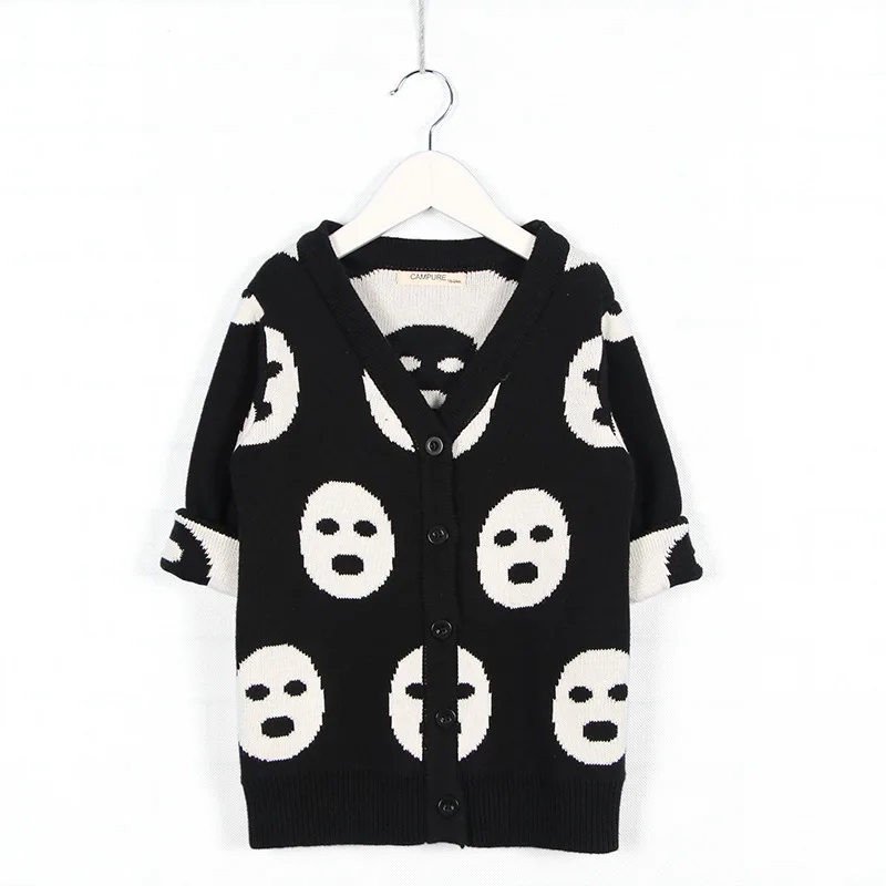 Детский свитер для маленьких девочек утепленные свитера с V-образным вырезом