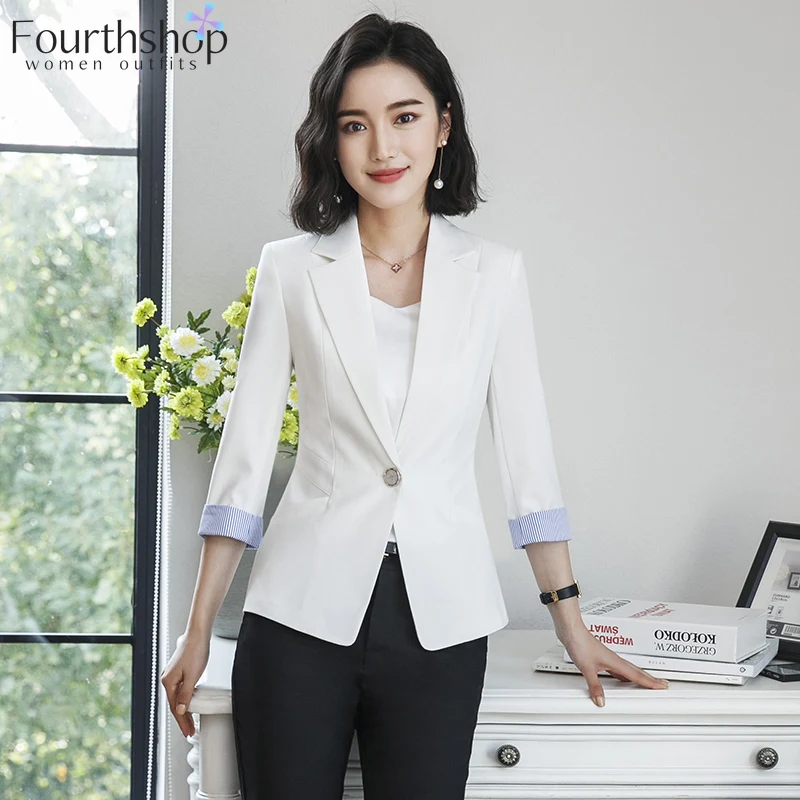 Модные блейзеры и куртки для женщин осень зима Офис Леди Бизнес Работа