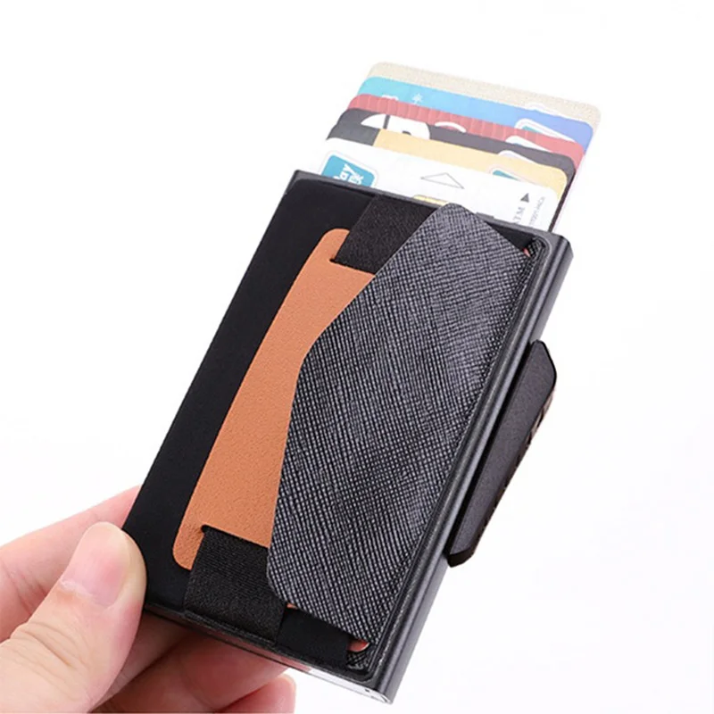 Умный кошелек с RFID защитой держатель для кредитных карт металлические тонкие