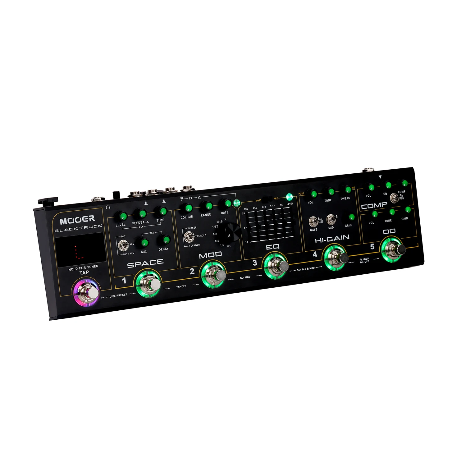 MOOER черный грузовик 6-in-1 комбинированный гитарная педаль компрессор + Overdrive