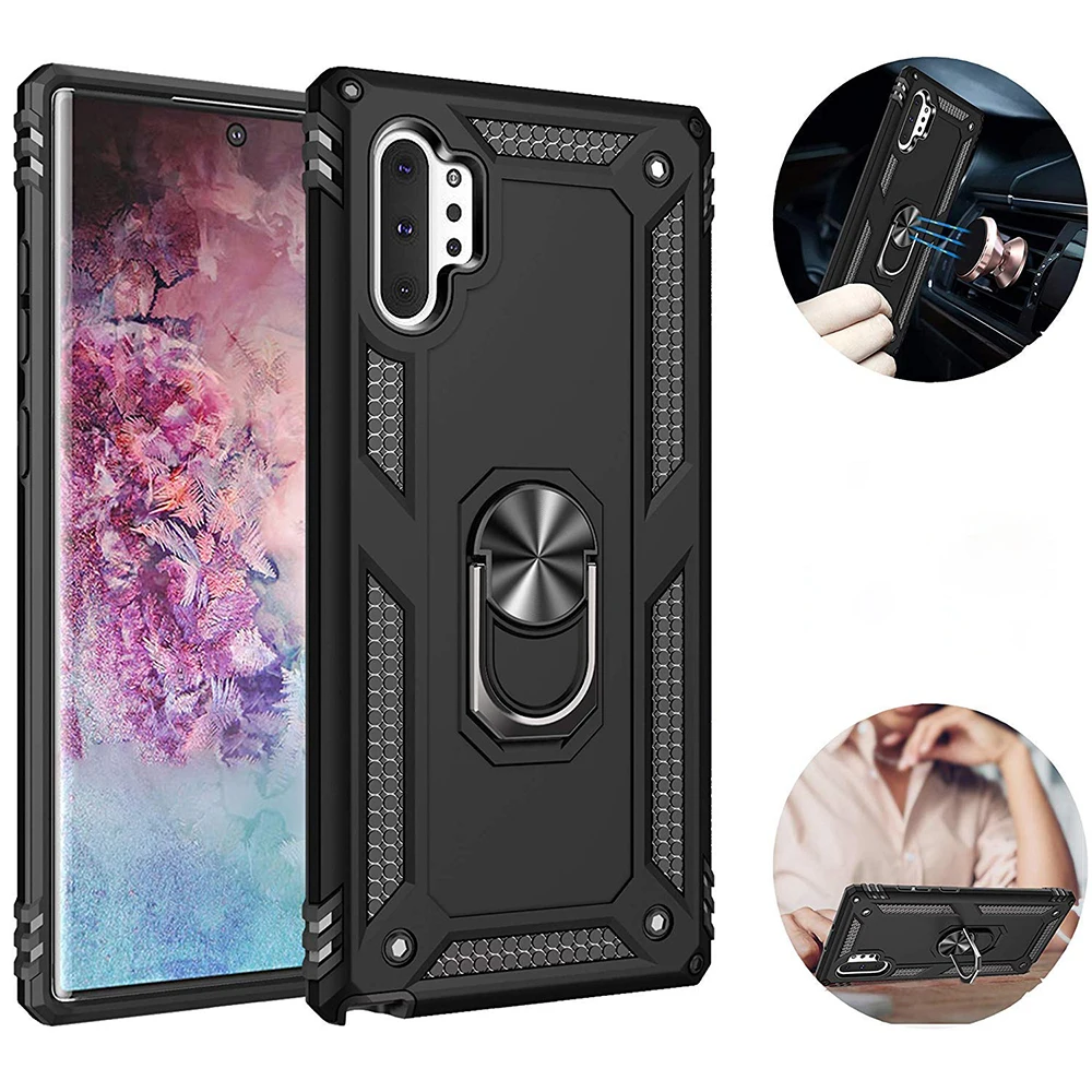 Чехол для samsung Galaxy Note 10 S10 S9 S8 Plus S10E 9 8 S8Plus кольцо Броня подставка противоударный