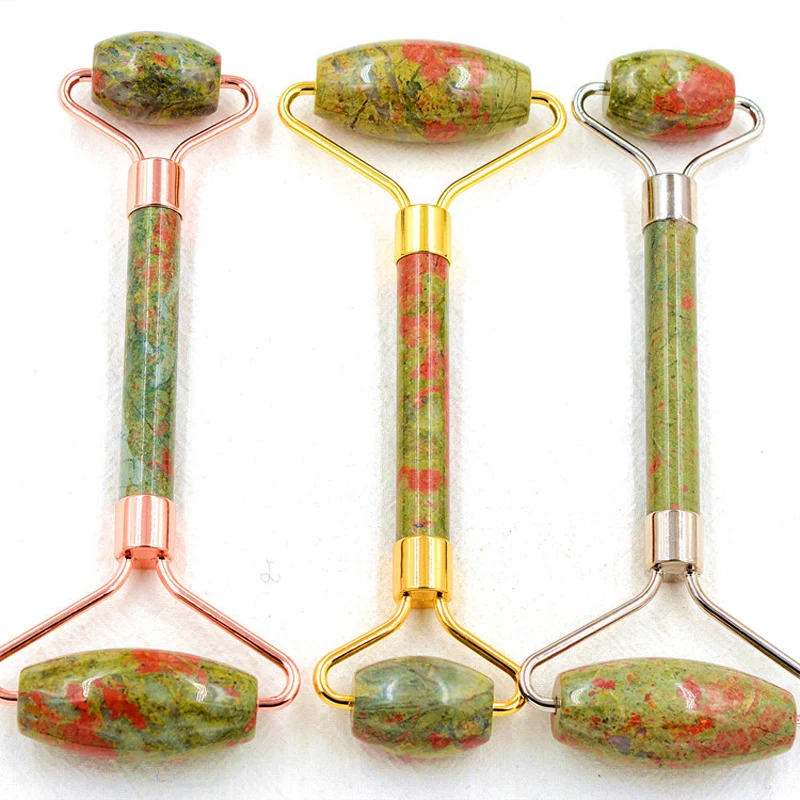 Лицо нефритовый роликовый для похудения Массажер лица лифтинг инструмент