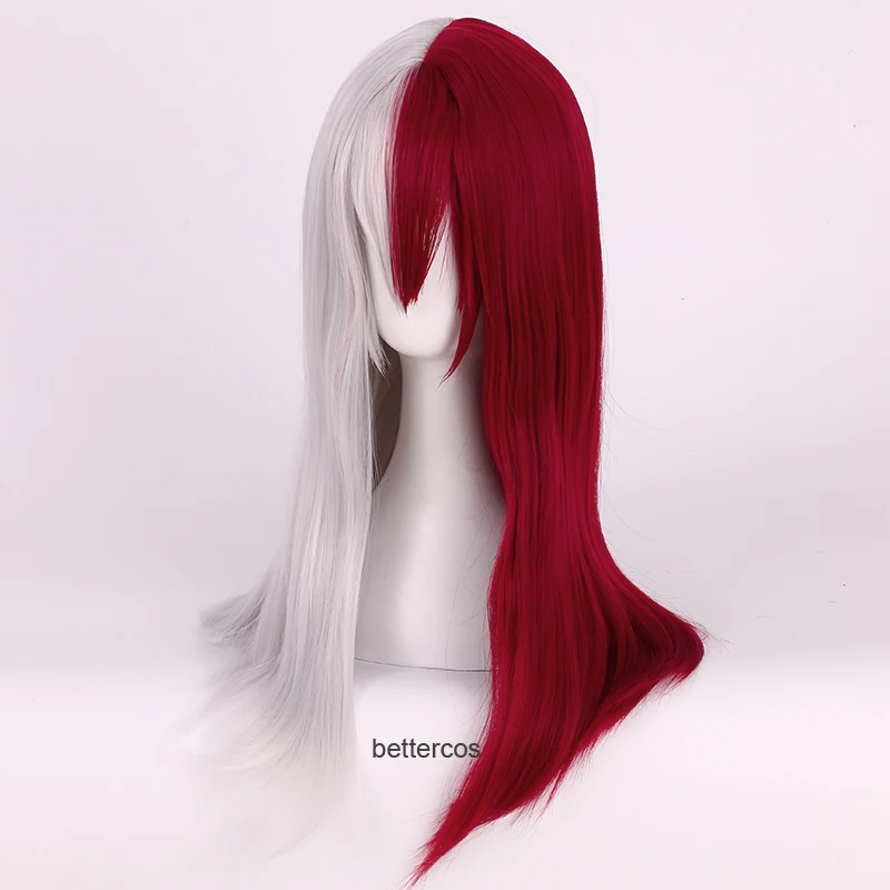 Парик для косплея из аниме Тодороки шото термостойкий длинный синтетический с