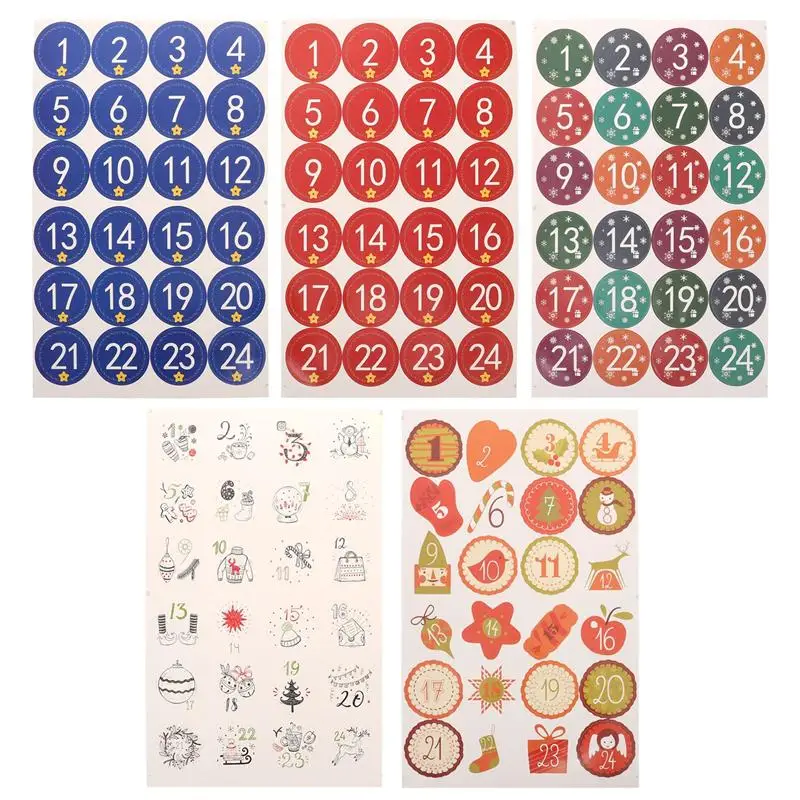 

25 Sheets Christmas Candy Pouch Stickers Bag Sealing Stickers Sealing Decals