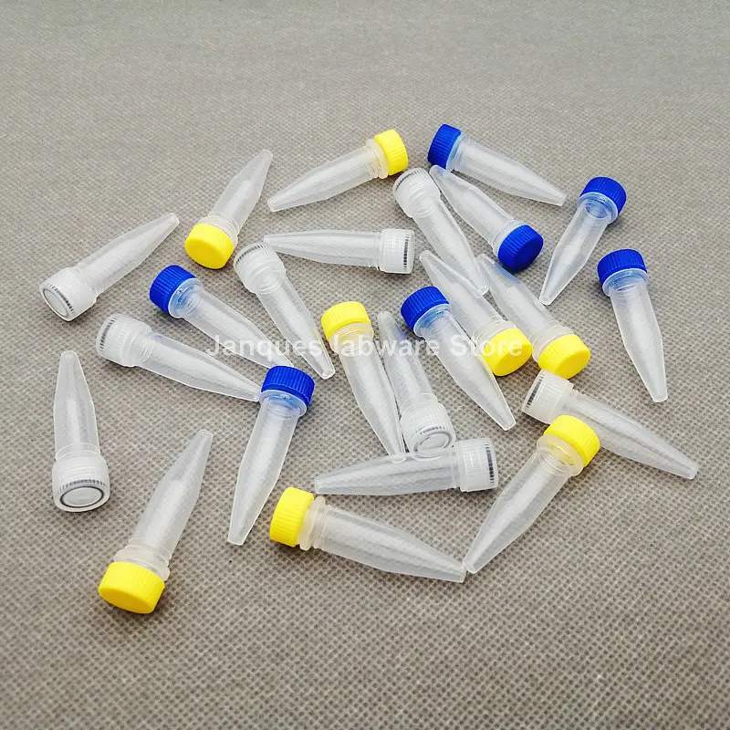 

500pcs/lot 1.5ml Laboratory plastic Screw cap freezing tube with silicone gasket v-bottom cryovial,ink Subpackage vial