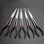 11-дюймовые сверхдлинные плоскогубцы для носа 904525 градусов прямая игла O-тип ручной инструмент антикоррозийный изогнутый нос плоскогубцы для круглого носа