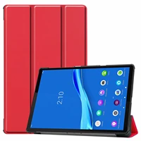 slim lightweight trifold stand pu leather smart case for lenovo tab m10 fhd plus case 10 3 inch 2020 2nd gen tb x606f tb x606x