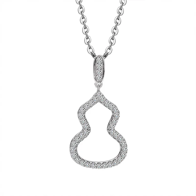 

925 Sterling Silver Pendant Bottle Gourd D VVS1 38cm-42cm Professional Moissanite Factory Supplier Sell Global
