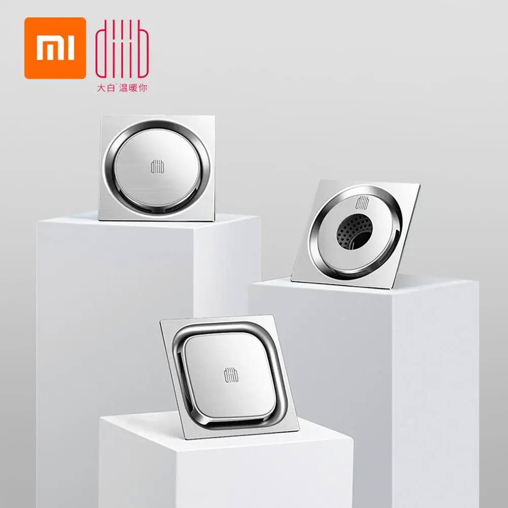 Xiaomi душ анти запах трап ванная комната балкон 304 нержавеющая сталь быстрый дренаж
