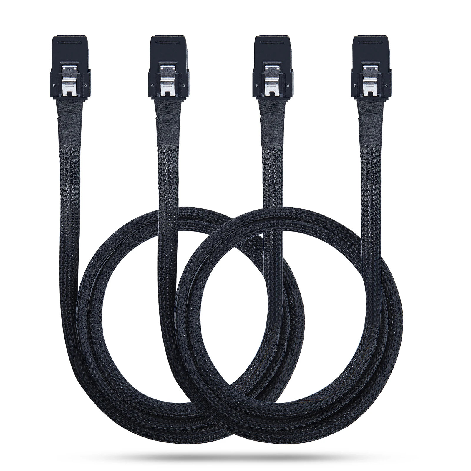 

12G Внутренняя Mini SAS HD SFF-8643 для SFF-8643 кабель с боковой, 100-ом, 1-m(3.3ft), 2 шт. в упаковке