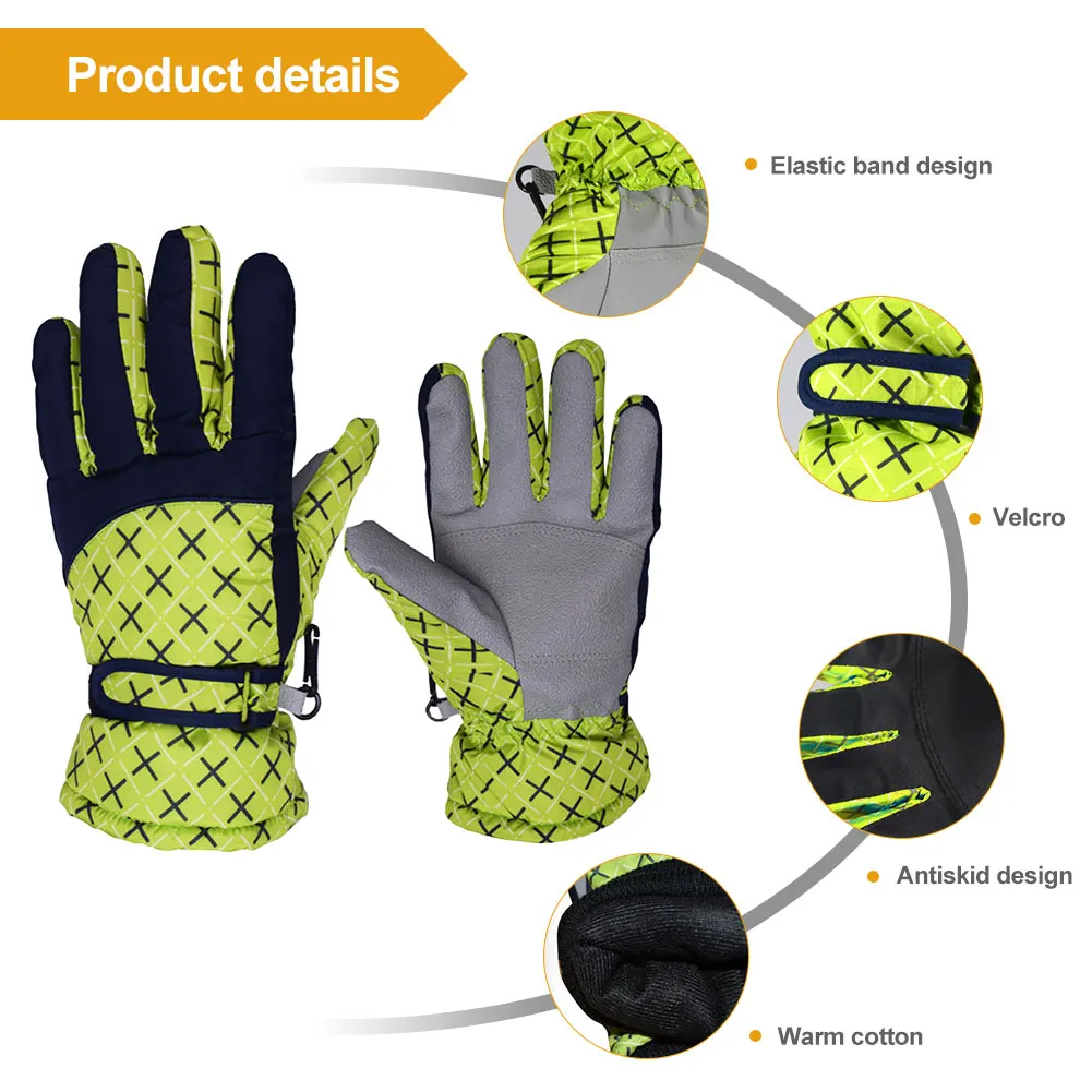 Новые зимние водонепроницаемые мужские перчатки для улицы Женские