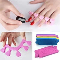 100pcspack multi color nail art toes separators fingers foots sponge soft gel uv tools polish manicure pedicure
