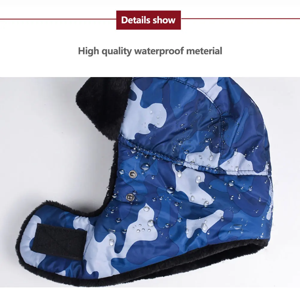 Теплая шапка 1 шт. мужская и женская маска шарф теплая ветрозащитная ушанка