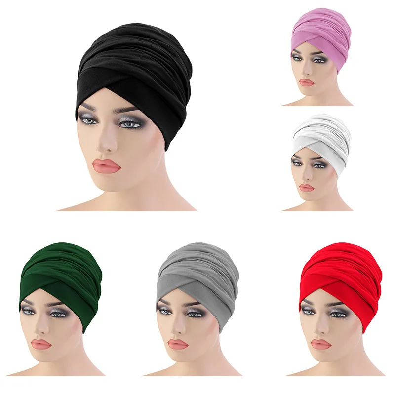 

Islamic Muslim Women Turban Inner Hijab Caps India Headscarf Bonnet Wraps Elastic Musulman Turbante Mujer Femme Hats Headwrap