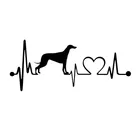 Креативные автомобильные стикеры Грейхаунд сердцебиение собака животное наклейка автомобилей Форма бампер фитинги ПВХ декоративная Водонепроницаемый солнцезащитные наклейки