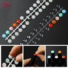 Накладные ногти, акриловый УФ-Гель-лак для ногтей, цветной дисплей, круглые накладные ногти с двусторонней наклейкой