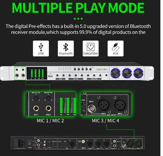 Аудиопроцессор цифровой Bluetooth-эффект DSP процессор звуковой контроллер системное