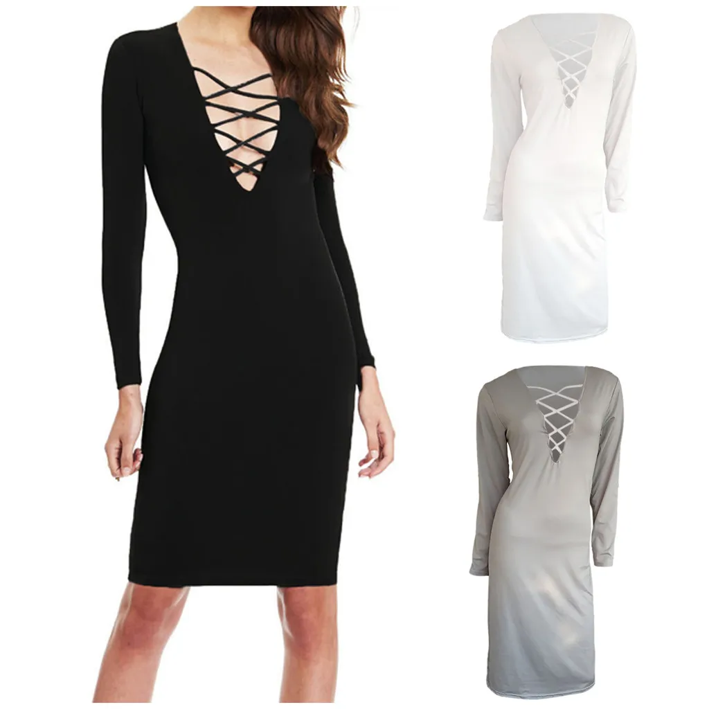 Летние тонкие платья 2020 новая мода женское платье с длинным рукавом сексуальное