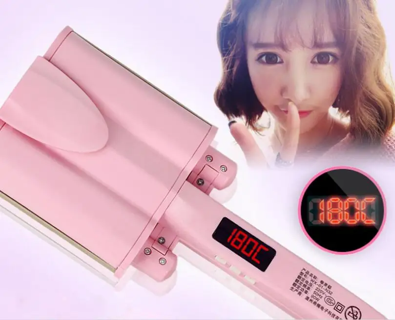 Профессиональные щипцы для завивки волос ЖК дисплей 26/32 мм керамические глубокие