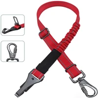 large dog car seat belt elastic pet vehicle reflective safety belts small dog car leash pet travel seatbelt