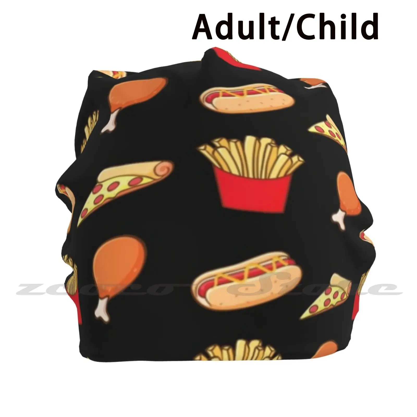 

Пуловер для фастфуда «сделай сам», шапка, вязаная шапка, чтобы держать тепло, эластичный, мягкий, для фаст-фуда, фри, пицца, курица, еда, голодн...