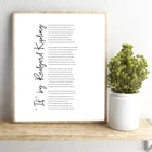 Поэма рудиарда Киплинга, литература, печать мотивационных цитаты, постер, вдохновляющее настенное искусство, Картина на холсте, домашний декор