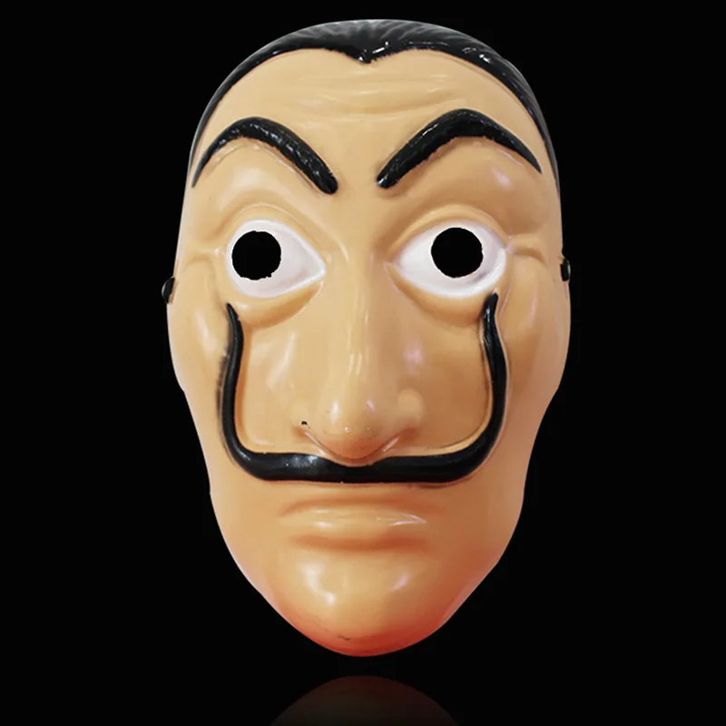 PVC Mask Толстовки с капюшоном Filme Salvador Dali, куртка для косплея, Dinheiro Assalto, Каса де ла Каса де Papel, толстовки с капюшоном Moletons Trajes, косплей - Цвет: PVC Mask
