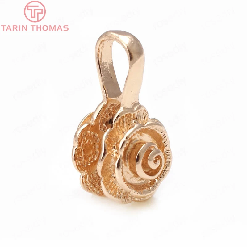 Латунные застежки-коннекторы для ожерелья 11 мм 24 К цвета шампанского (31902) 6 шт. |