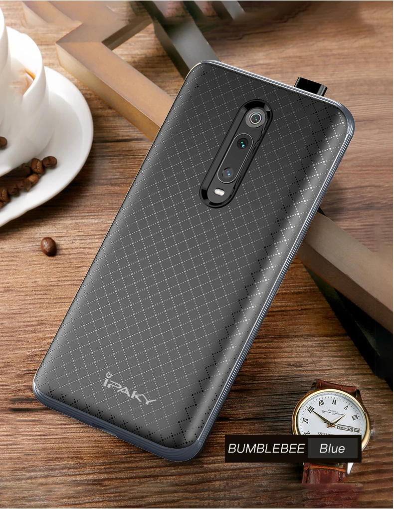 Для Red mi K20 Чехол IPAKY PC бампер силиконовый mi 9T мягкая задняя 2 в 1 Гибридный противоударный бронированный чехол для Xiao mi Red mi K20 Pro Чехол
