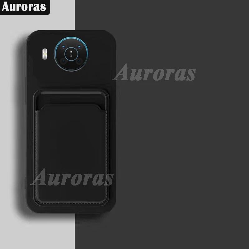 

Auroras For Nokia X10 Case Luxury Wallet Card Slot Back Cover Soft Silicone Hybrid Protector For Nokia X20 Case