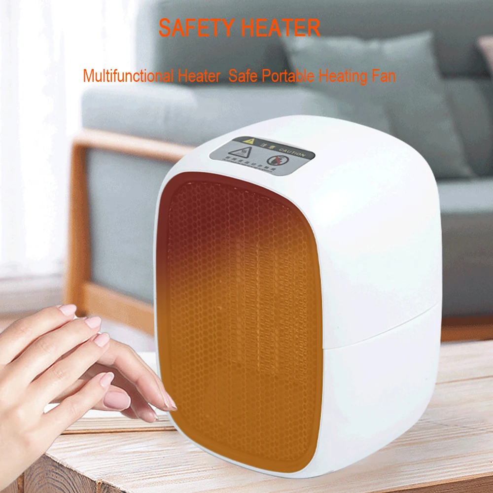 Fan Heater For Home 500W Mini Electric Heater Home Heating Electric Warm Air Fan Office Room Heaters Handy Air Heater Warmer Fan