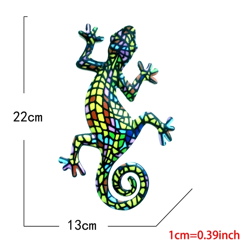

Metal Gecko Wall Art Decor Inspirational Sculpture Hang Indoor Outdoor for Home