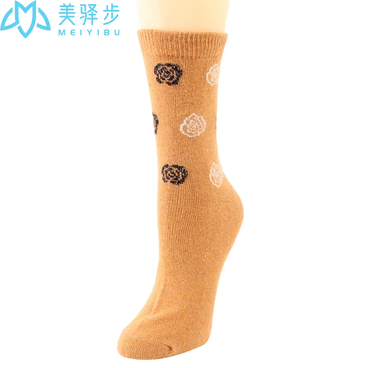 Winter rose wool socks 12 pairs per set thickening keep warm soft and comfortable cashmere socks