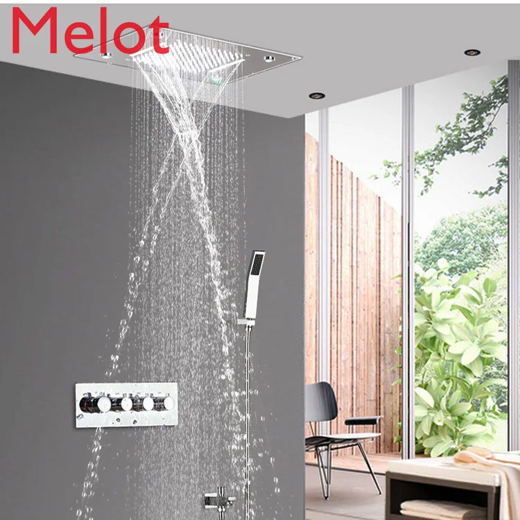 

Sky Curtain Feiyu Intelligent Constant Temperature Shower Set Digital Display Touch Screen Shower Led Shower Nozzle