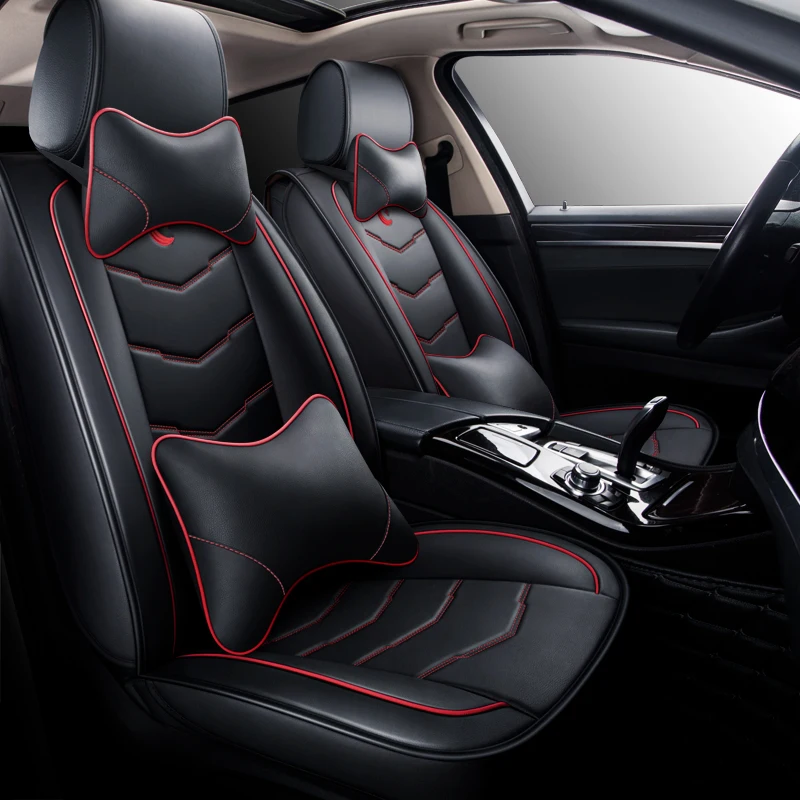 

kalaisike Leather plus Flax Universal Car Seat covers for BMW all model 520 525 320 x3 x5 f10 f20 x1 x6 x4 e36 e46 auto styling