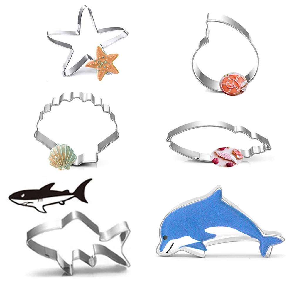 9 шт./компл. нержавеющая сталь под фотоэлементами Дельфин Осьминог Краб черепаха