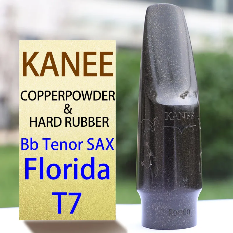 Kanee медный порошок и жесткий резиновый мундштук Eb Alto sax мундштук Bb Tenor sax мундштук Pop/Jazz - Цвет: Tenor FL T7