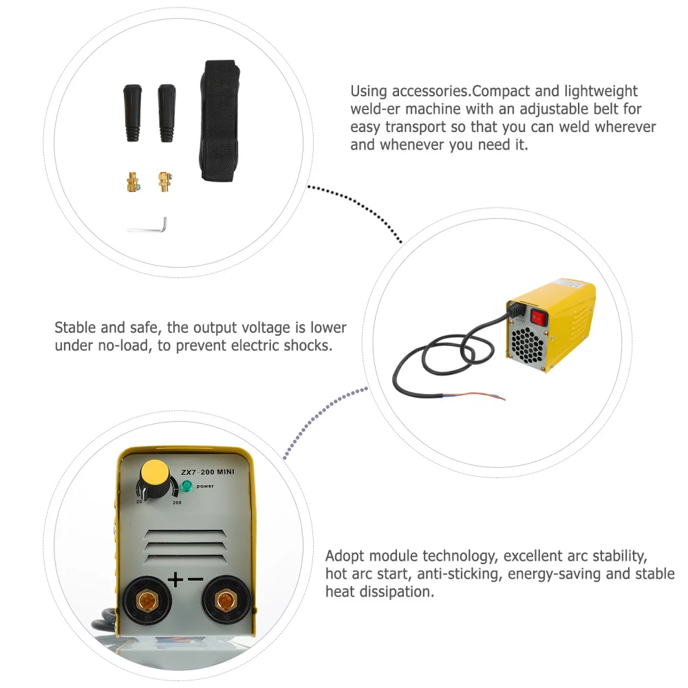 

1 Set 110V Handheld Mini Electric Stick Welder Insulated Electrode Inverter Tool