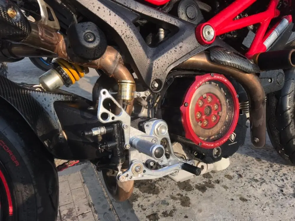 BIKINGBOY задние наборы подножки опоры для ног для DUCATI Monster 796 2010 2011 2012 2013 подножки 11 регулируемые положения Rearsets