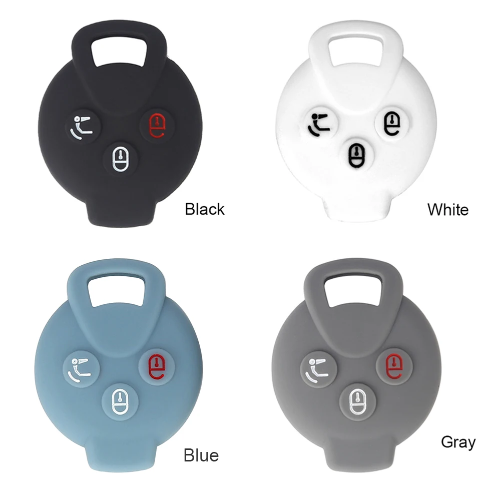 3 кнопки силиконовый чехол для ключей от машины оболочка Fob крышка подходит Mercedes