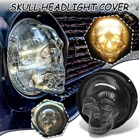 2021 new skull headlight covers for car 57 inch round car headlight for truck auto decorative protective head lamp cover