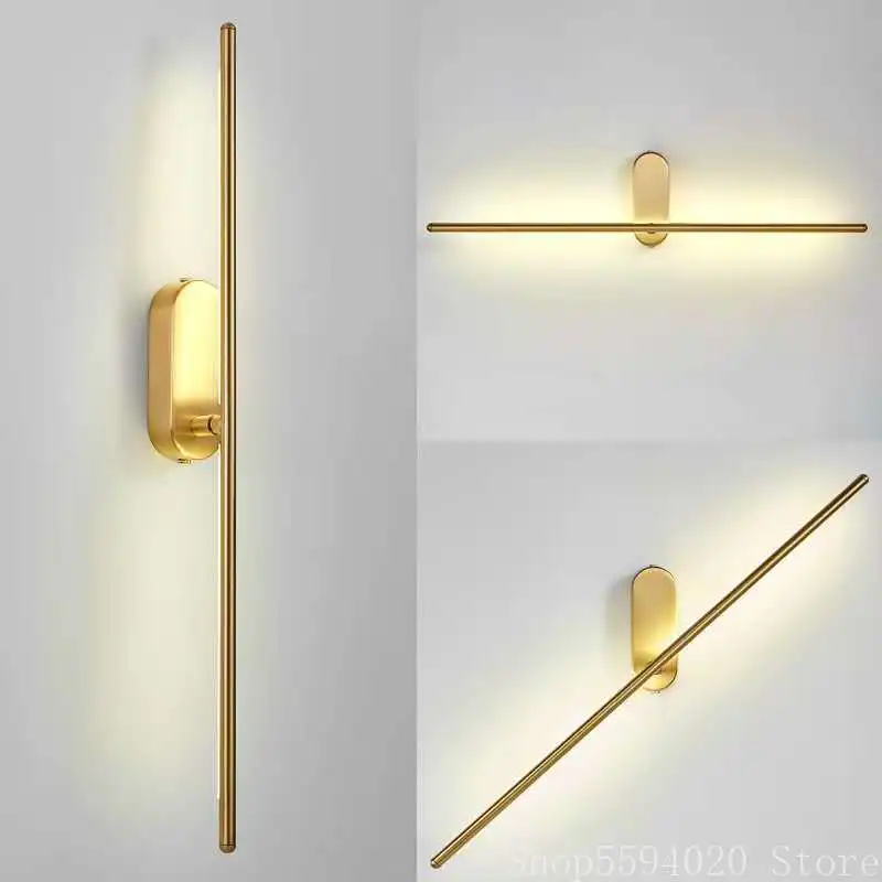 Простая креативная Светодиодная лента настенный светильник в скандинавском