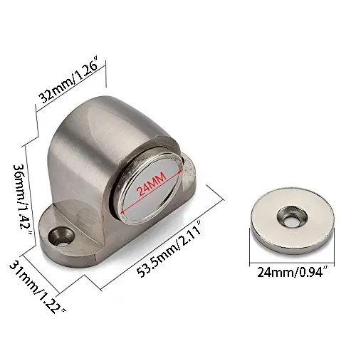 Прочная Магнитная дверная пробка из нержавеющей стали всасывающие ворота