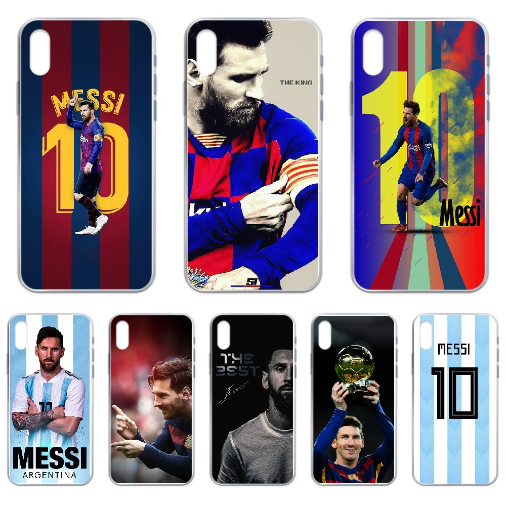 Argentina Star Leo Messi 10 чехол для телефона iphone 4 4S 5 5C 5S 6 6S PLUS 7 8 X XR XS 11 PRO SE 2020 MAX прозрачный