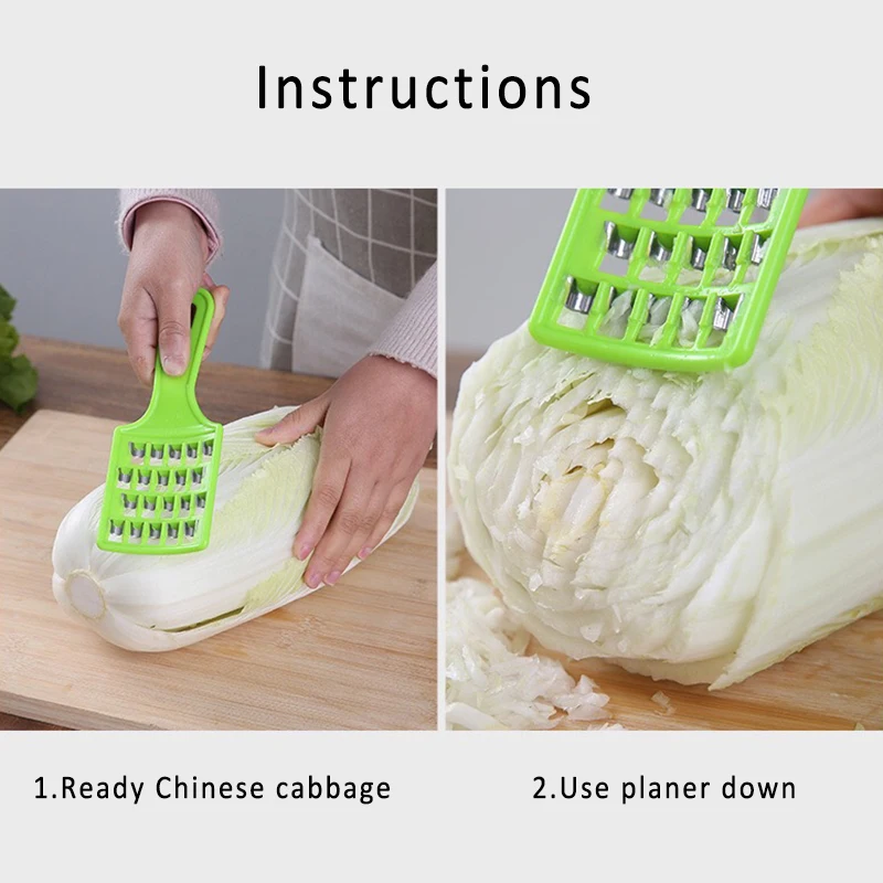 

Cabbage Cutter Tools Grater Board Manual Plastic/Stainless Steel 1Pcs for Dumpling Stuffing for Household kitchen tool