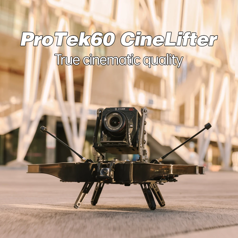 

IFlight ProTek60 Pro HD BLITZ F7 SucceX X80A DJI FPV Air Unit M8Q-5883 GPS XING2 3110 1600KV 6S 6inch FPV Cinelifter Drone