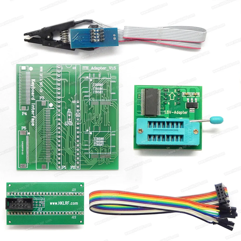 RT809F EMMC-Nand FLASH Универсальный программатор+ PEB-1+ EDID+ ISP-DuPont-Header+ SOP8 IC клип материнская плата считыватель lcd