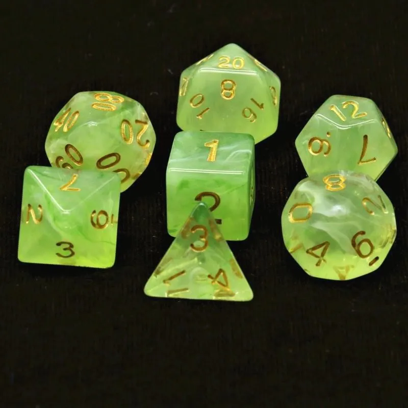 7 шт./компл. многогранные кости d& d4 d6 d8 d10 d% d12 d20 многогранные TRPG игры Набор Игральный костей для Настольная игра - Цвет: 1